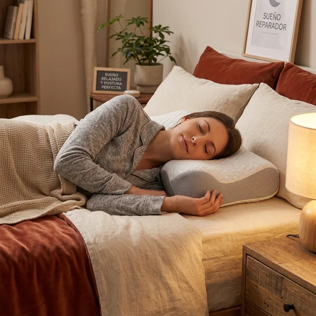 Almohada Cervical Memory Foam para Dormir