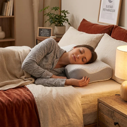 Almohada Cervical Memory Foam para Dormir